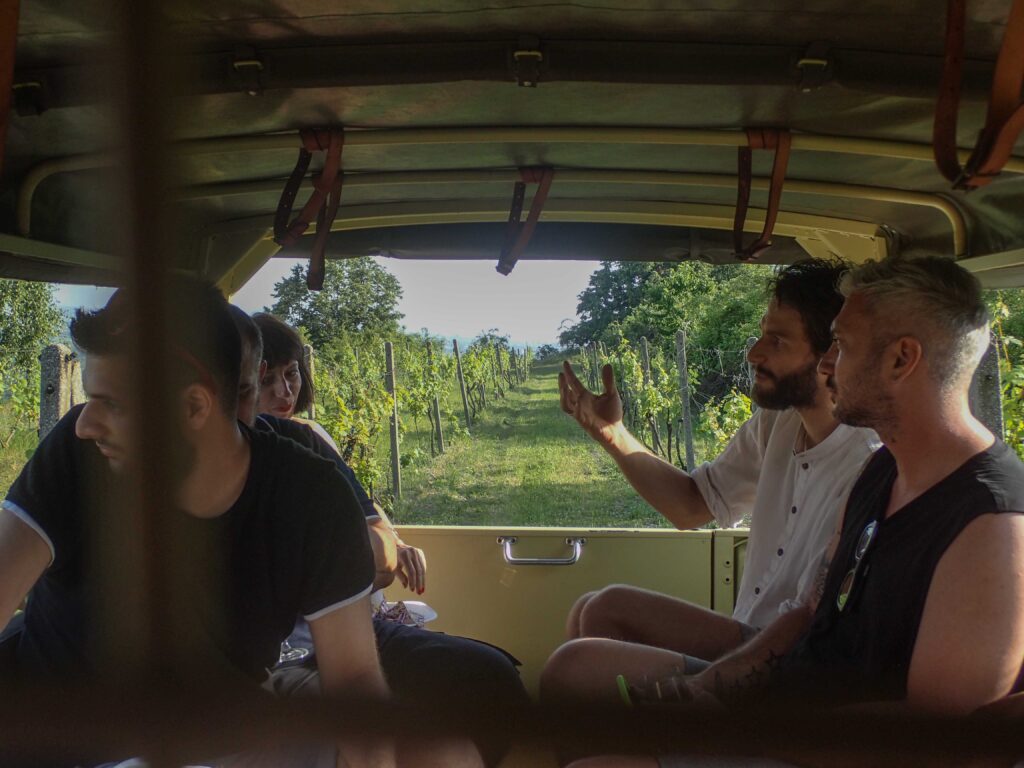 WINESAFARI Svaty Jur Slovakia local glass of wine tasting attraction the best guided tour outdoor fun Pinzgauer new experience vineyards in Bratislava area close to Vienna Austria in Central Europe hunting for good wine in slovak vineyards