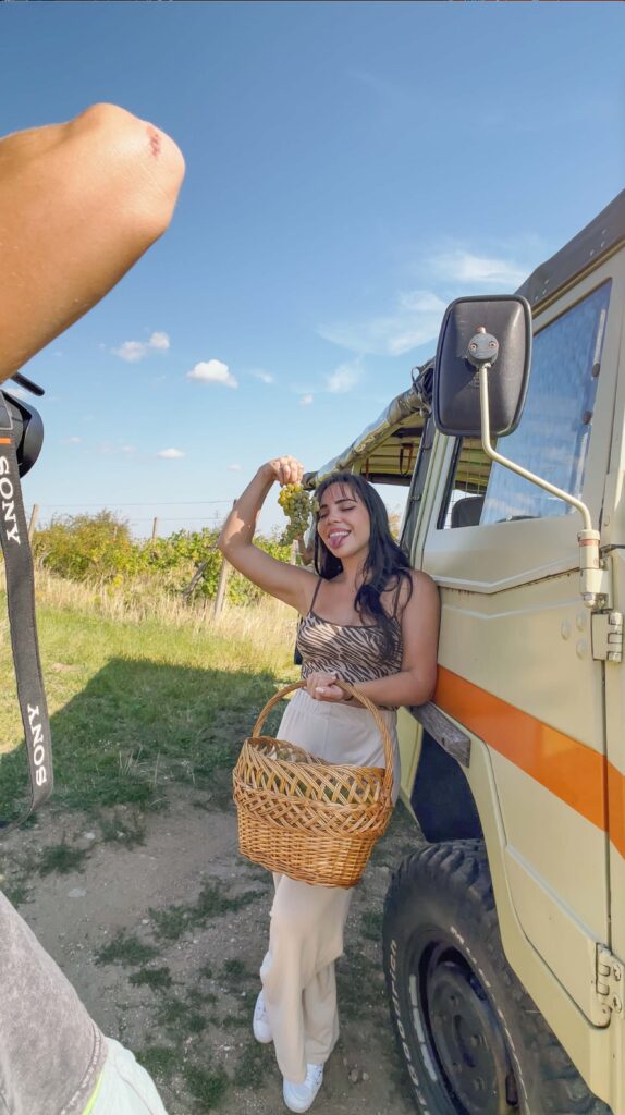 WINESAFARI Svaty Jur Slovakia local glass of wine tasting attraction the best guided tour outdoor fun Pinzgauer new experience vineyards in Bratislava area close to Vienna Austria in Central Europe take photos and share great content from your trip in the slovak vineyards